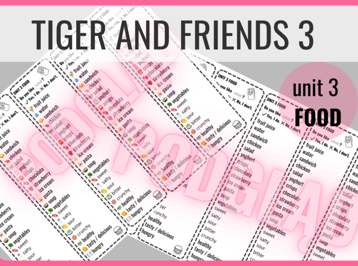 Tiger and Friends 3 unit 3 - zakładki do książki
