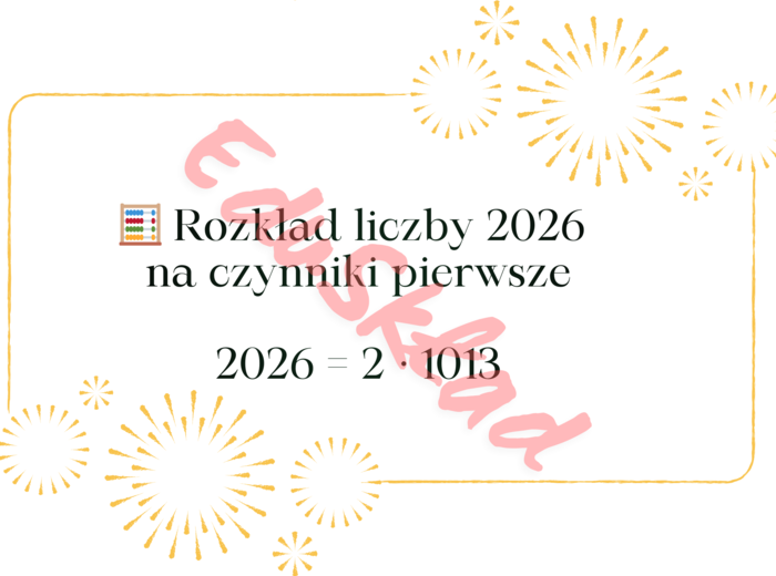 📌 Poznaj liczbę 2026 – karty matematyczne na Nowy Rok