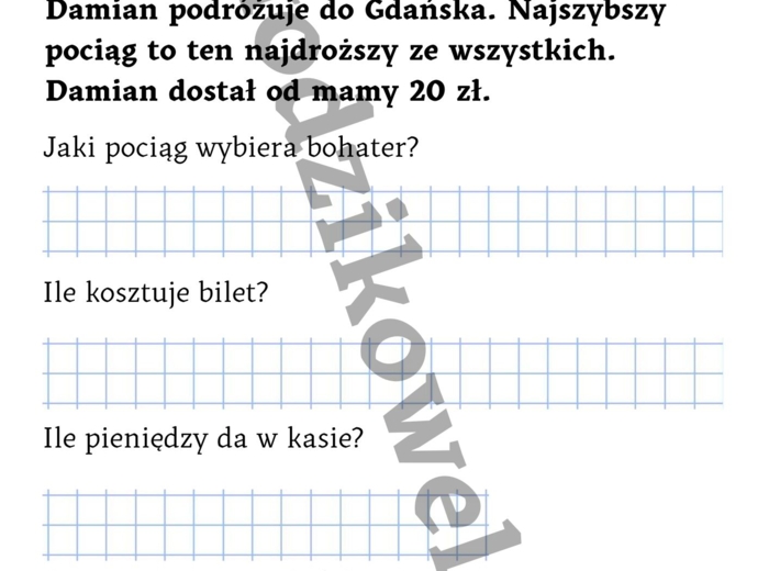 Matematyka w podróży-zadania praktyczne, kupujemy bilety