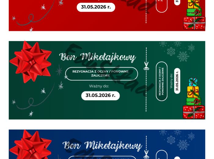 🎅 Bony Mikołajkowe