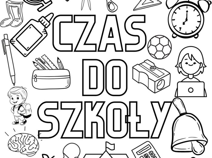 Rozpoczęcie roku szkolnego, kolorowanka