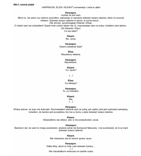 Karty pracy lektury licealne - krytyczne czytanie