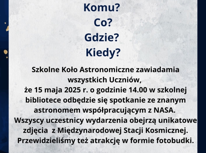 Zaproszenie i ogłoszenie na E8