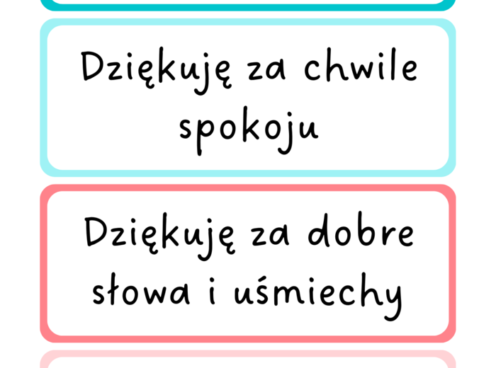 TABLICA WDZIĘCZNOŚCI - zestaw materiałów