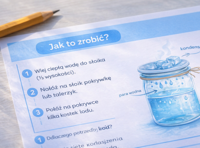 Eksperyment: deszcz w słoiku