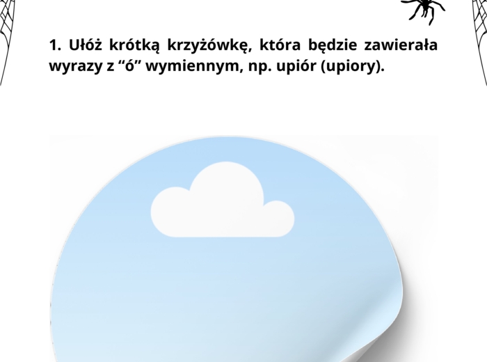 Halloweenowe ćwiczenia z "ó" i "u"