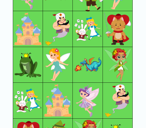 Memory - znajdź parę - 5 uniwersalnych plansz do gry