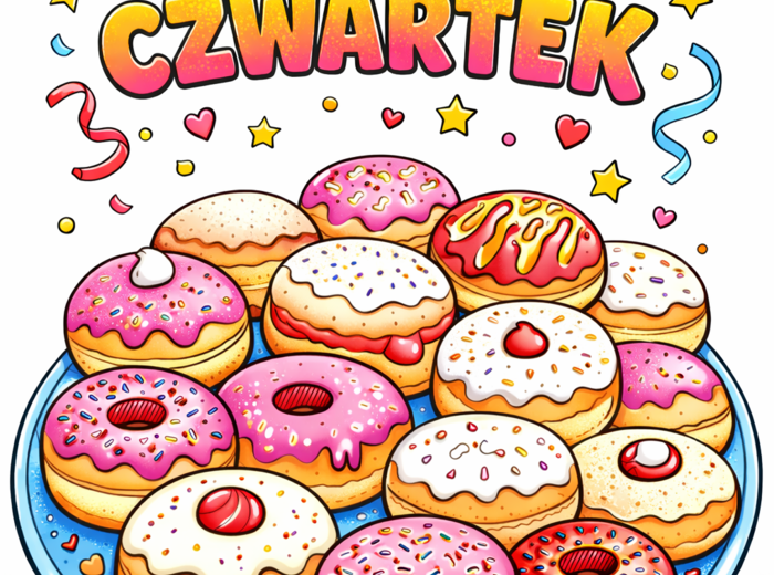 Darmowa kolorowanka do druku - TŁUSTY CZWARTEK