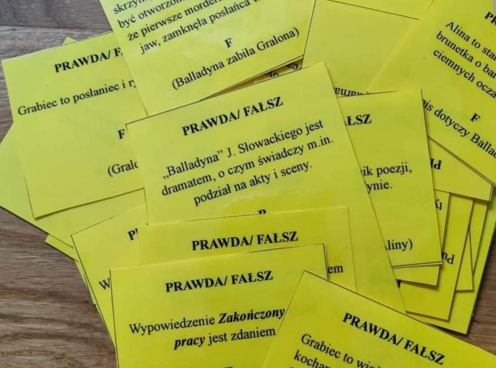 Balladyna - Prawda/Fałsz