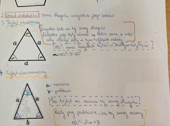 Teoria- W świecie Wielokątów- Matematyka w punkt klasa 5
