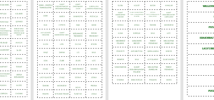 KRAJOBRAZY KULI ZIEMSKIEJ - UKŁADANKA