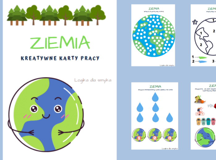 Ziemia - karty pracy