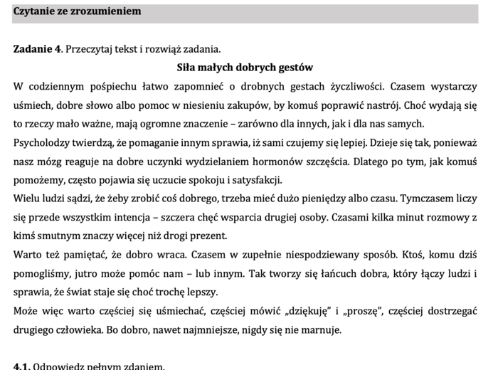 Zajęcia wyrównawcze 3 - pakiet zadań