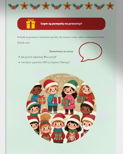 Świąteczny scenariusz lekcji
