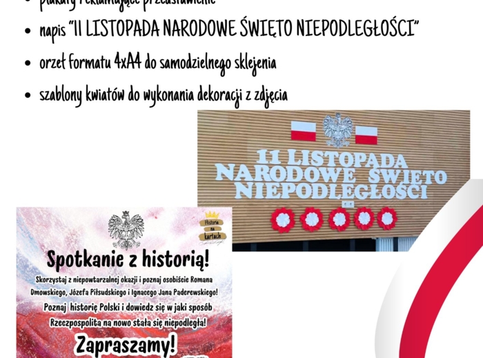 Spotkanie z Historią! 11 listopada 1918 r. - autorski scenariusz przedstawienia + dekoracje