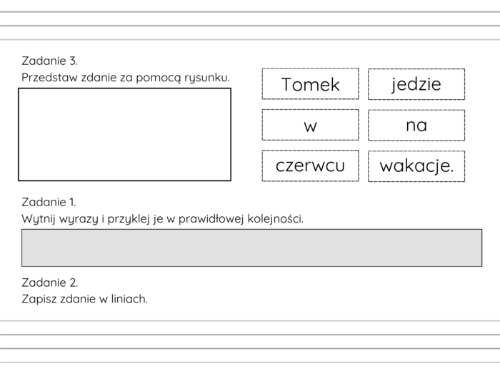 Edukacja polonistyczna - tworzenie zdań