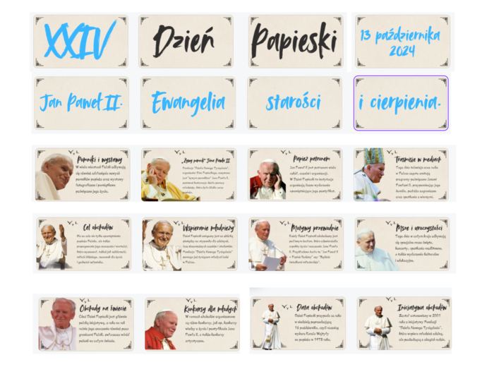 Gazetka szkolna - XXIV Dzień Papieski - 13 października 2024