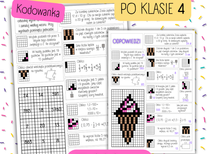 POWTÓRZENIE MATERIAŁU PO KLASIE 4 - kodowanka/bloksy