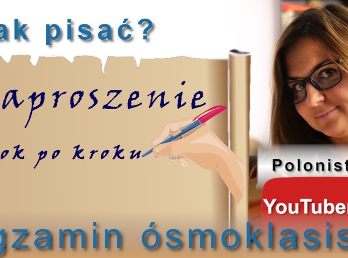 Jak pisać? Zaproszenie - krok po kroku - film youtube