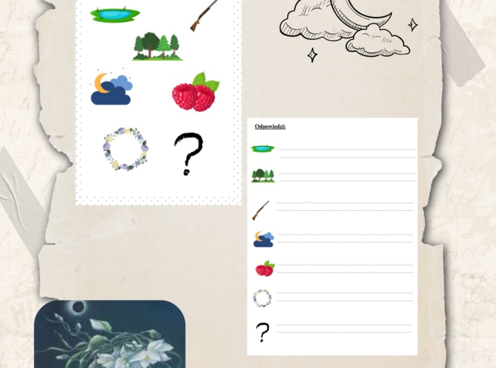 Ikony (obrazki) do lektury "Świtezianka" Adama Mickiewicza, język polski, egzamin ósmoklasisty, lektura obowiązkowa klasa 7-8