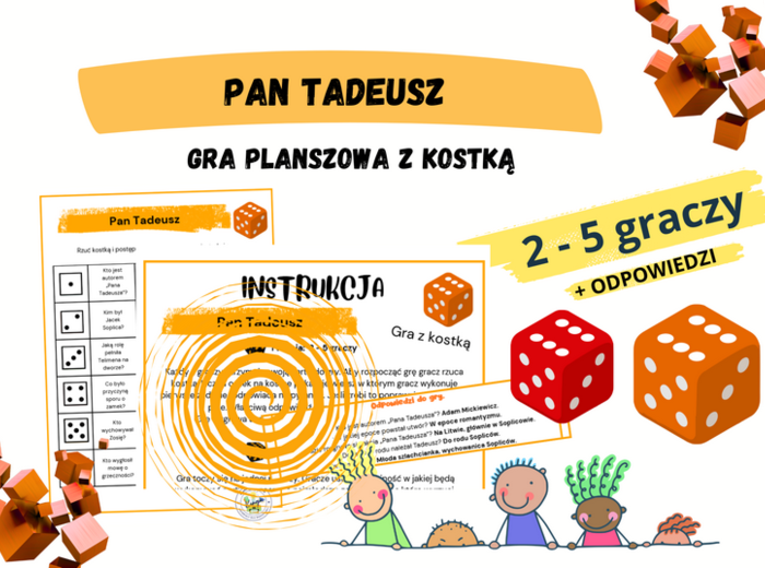 Pan Tadeusz - gra planszowa z kostką