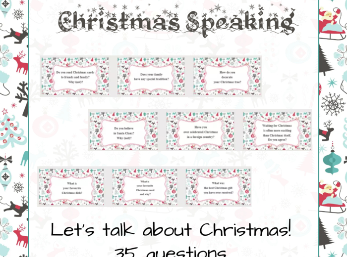 Christmas Speaking dla młodzieży i dorosłych