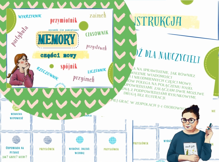 Memory- odmienne i nieodmienne części mowy