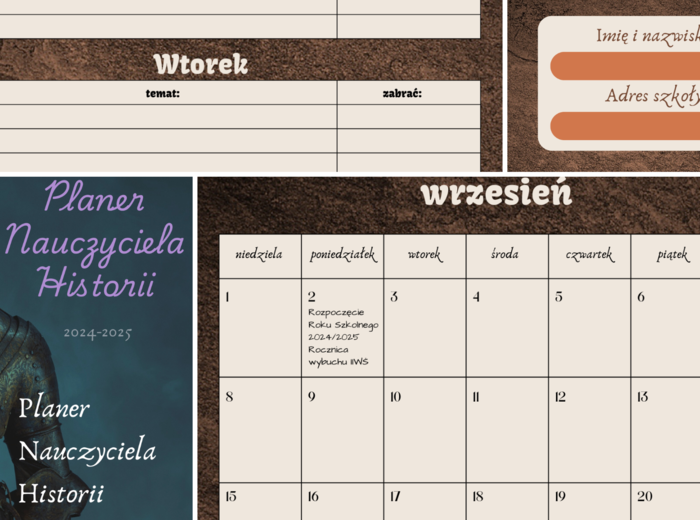 Kalendarz nauczyciela historii