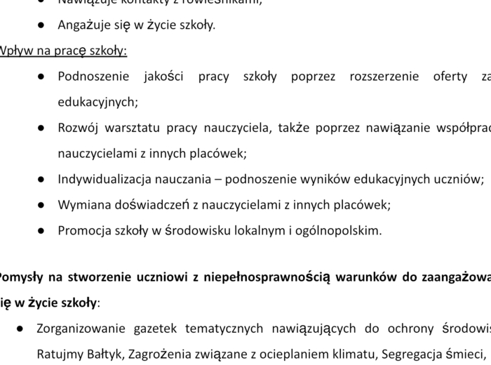 Innowacja pedagogiczna Tworzę Eko Świat - dokument