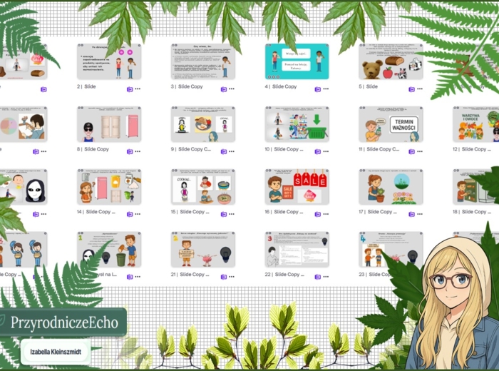 Prezentacja multimedialna w genial.ly „ Jak planować zakupy by uniknąć marnowania żywności?” Edukacja zdrowotna. Klasa 4. Dział „Moje odżywianie”.