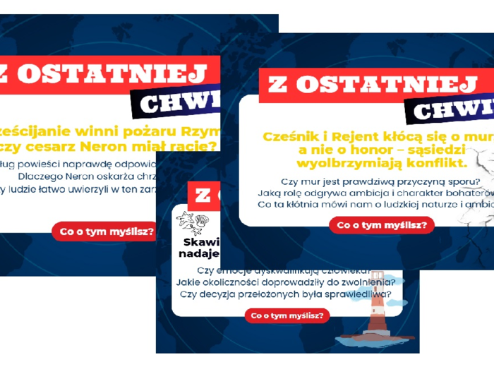 Nie wierz nagłówkom – lektury klas 7–8