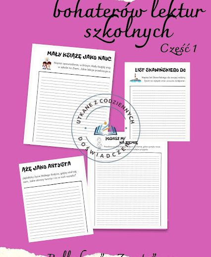 Nowe historie bohaterów lektur szkolnych- zeszyt do kreatywnego pisania, część 1