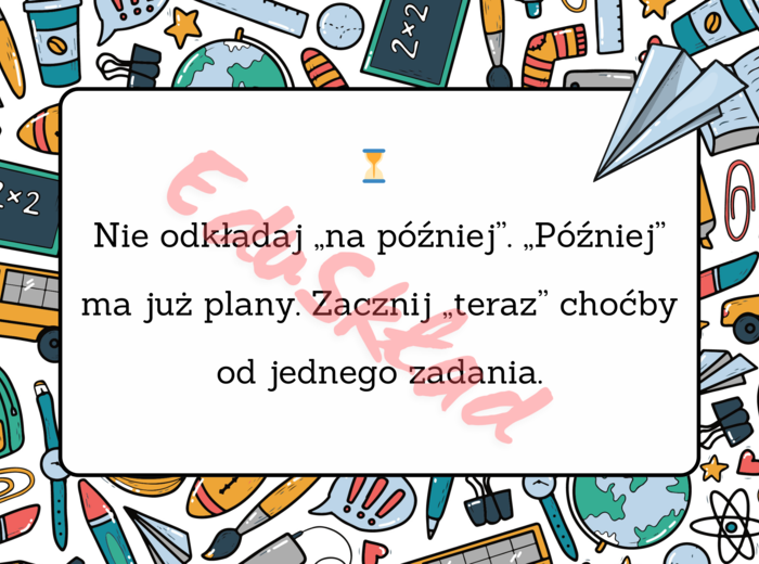 Jak przetrwać rok szkolny – gazetka ścienna