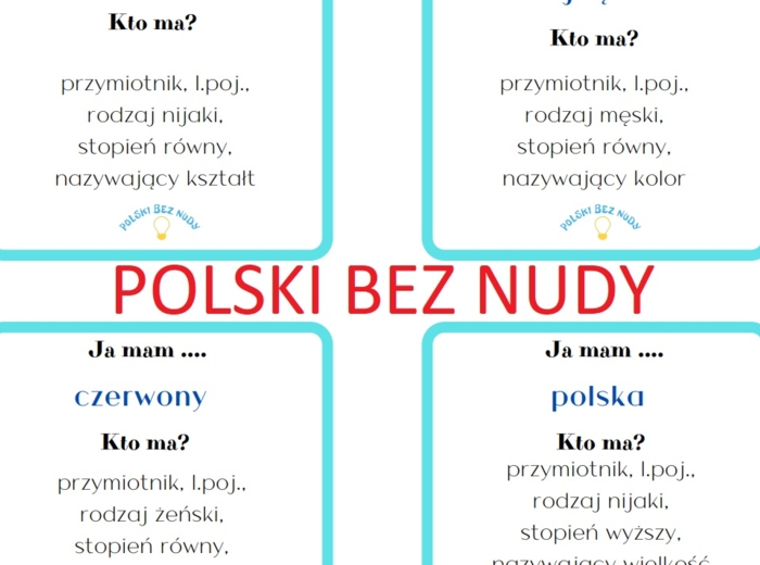 Ja mam, kto ma - przymiotnik