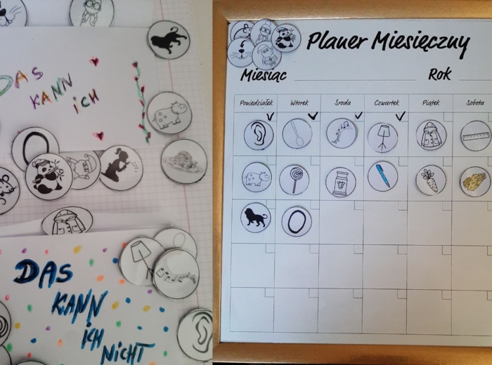 Mein Wörterbuch - cz.II. - SŁOIK SŁÓWEK - Gra do nauki i utrwalenia słówek klasy 1-4 z języka niemieckiego. Wklejka do zeszytu.