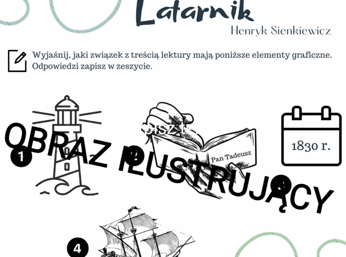 Latarnik - ikony - egzamin ósmoklasisty