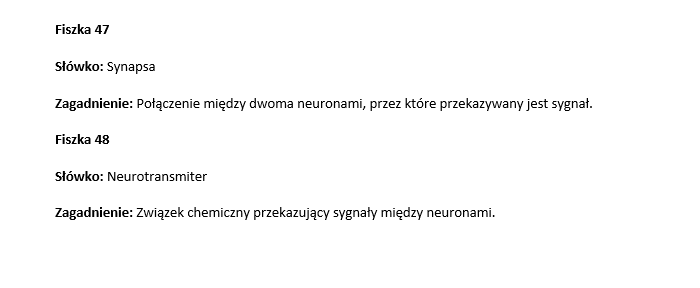 Fiszki- budowa i fizjologia człowieka cz. 1