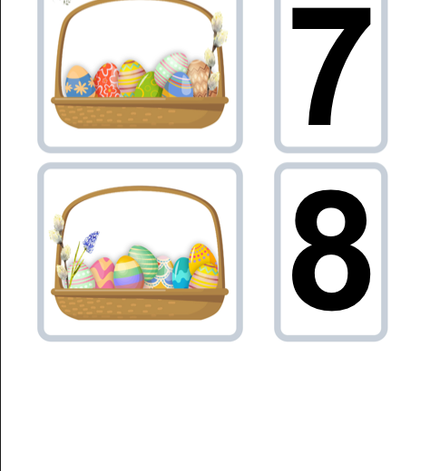 Liczenie wielkanocne - 1 do 10