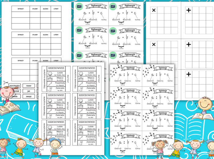 Wklejki - matematyka/j. polski