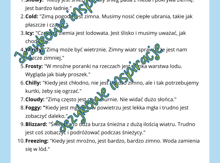 Christmas and Winter. 4 Gotowe lekcje A1-B2. Język angielski