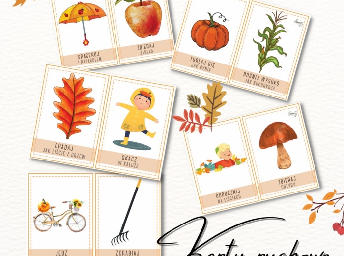 Jesienne karty ruchowe