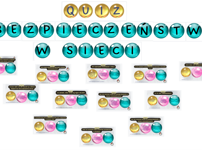 Gazetka szkolna - Bezpieczeństwo w sieci - QUIZ