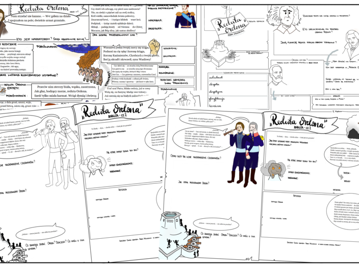 Reduta Ordona - 3 karty (puste i uzupelnione)