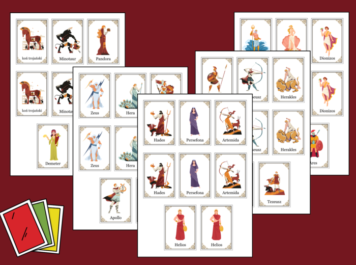 🎴 Gra „Piotruś – Mity greckie” - mitologia - bogowie i bohaterowie