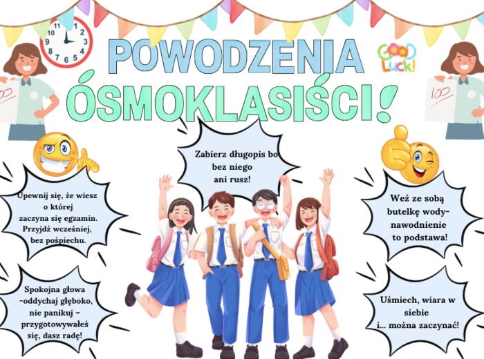 Egzamin bez stresu! – Kolorowa dekoracja wspierająca uczniów 🧠❤️ | Zestaw XXL – aż 57 stron do druku! 🎓🖨️