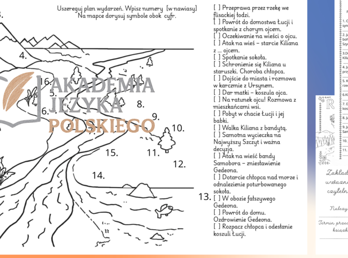 Rzeka Emilia Kiereś JA MAM KTO MA PLAN ZDARZEŃ MAPKA i Bonus