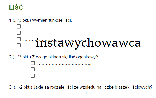 liść
