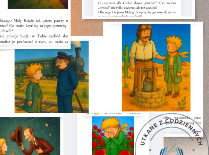 Po śladach Małego Księcia- karty interpretacyjne i refleksyjne