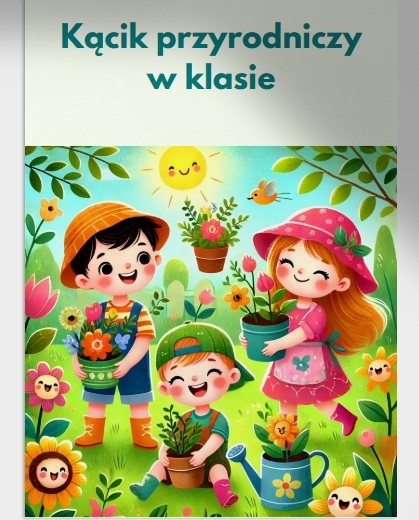 Kącik przyrodniczy w klasie