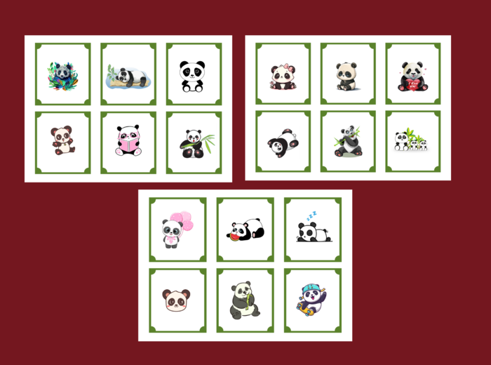 DZIEŃ PANDY – memory – 36 szt.